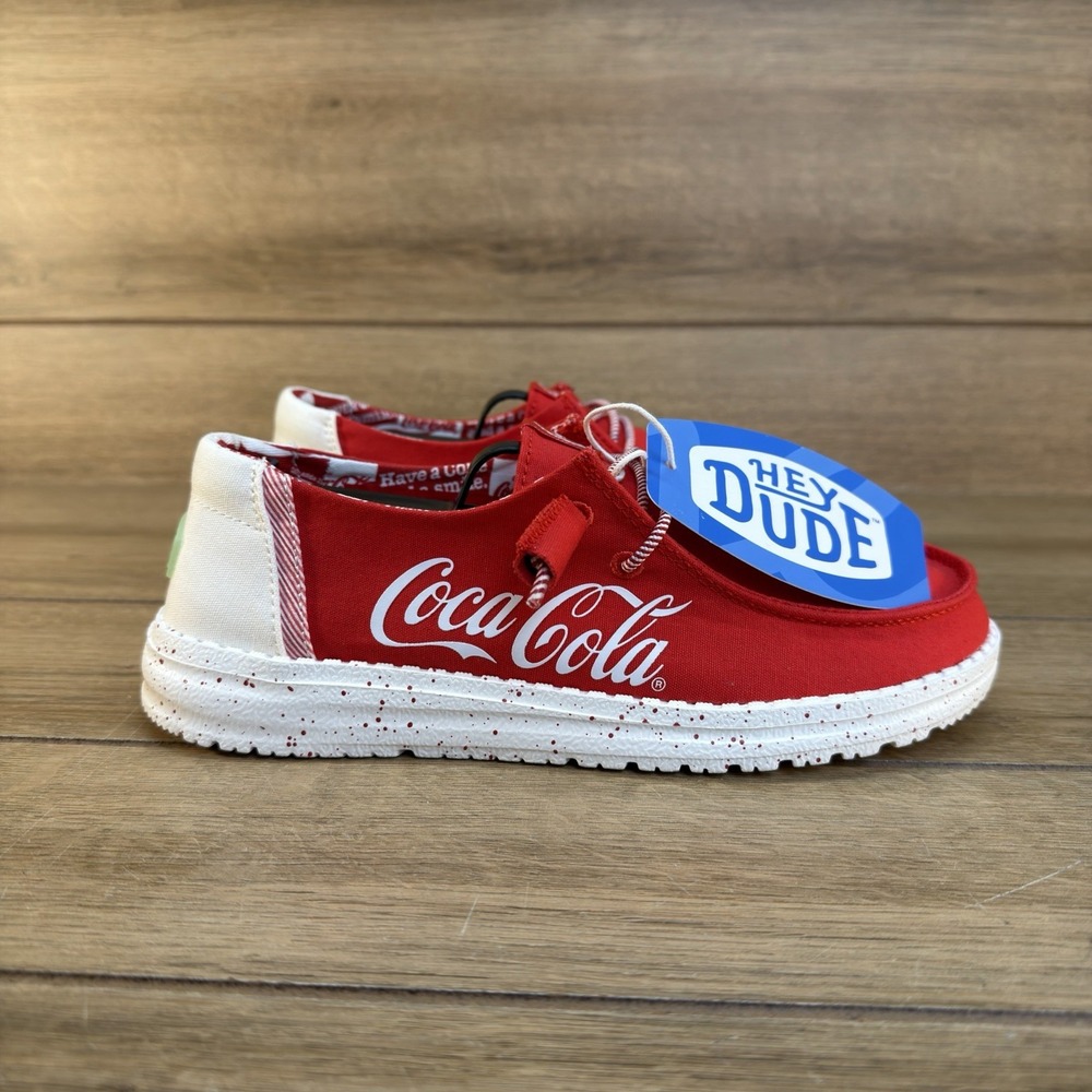 Hey Dude x Coca-Cola‎ Women's Size 6 Shoes Wendy Limited Edition Red Coke NWOB